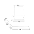 Coussins de chaise longue de patio d'extérieur tout temps Polytrends Fading Free - (Lot de 2)