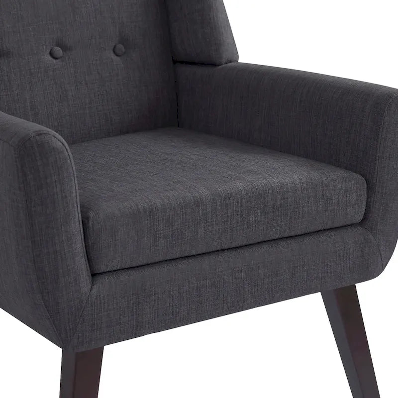Lot de 2 fauteuils d'appoint modernes capitonnés HUIMO