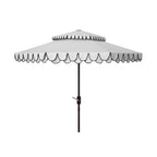 Parasol déporté double toit 274 cm avec cantonnière Kjerstin SAFAVIEH Outdoor