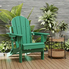 Chaise Adirondack pliante d'extérieur avec porte-gobelet