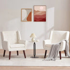 Lot de 2 fauteuils d'appoint modernes capitonnés HUIMO
