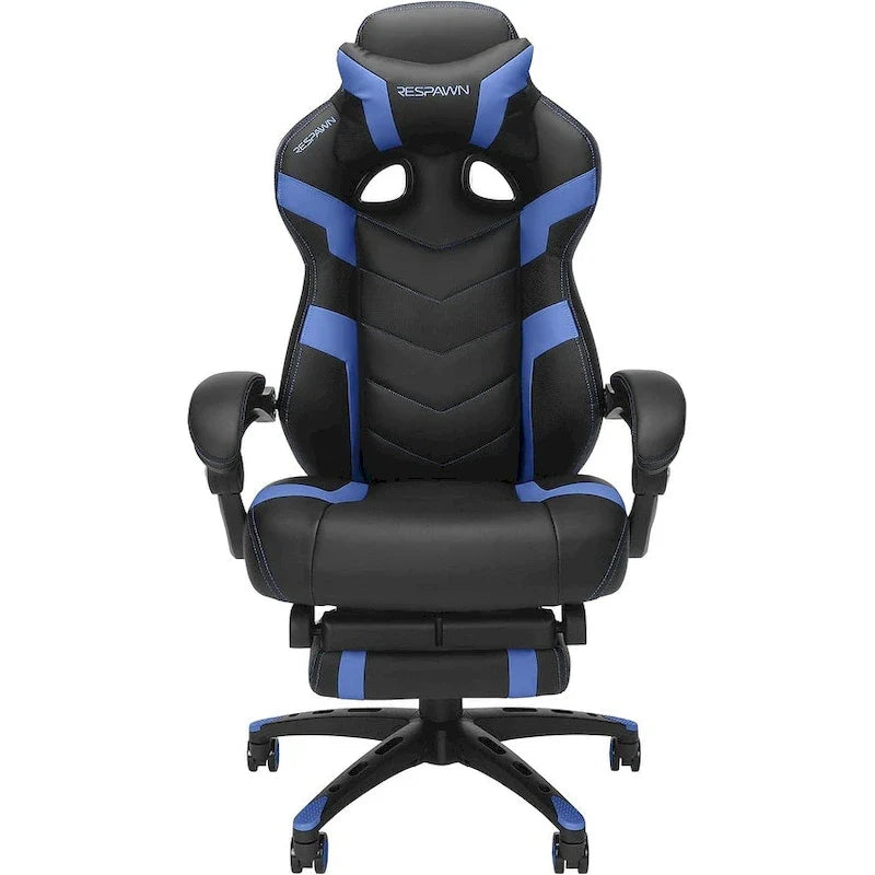 Chaise de jeu RESPAWN 110 Pro - Chaise de jeu avec repose-pieds, chaise de bureau ergonomique