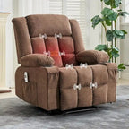 Fauteuil inclinable télécommandé avec fonction chauffage et massage