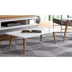 11,81 table basse rectangulaire haute Utopia avec pieds évasés – Manhattan Comfort