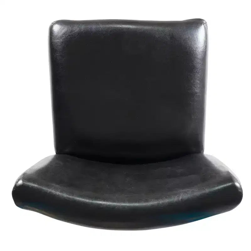 Tabouret de bar de 24 po de hauteur de comptoir de luxe en similicuir - HomePop