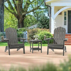 Bonosuki Lot de 2 chaises pliantes Adirondack pour patio et brasero