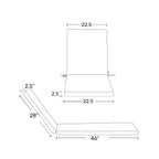 Coussins de chaise longue de patio d'extérieur tout temps Polytrends Fading Free - (Lot de 2)