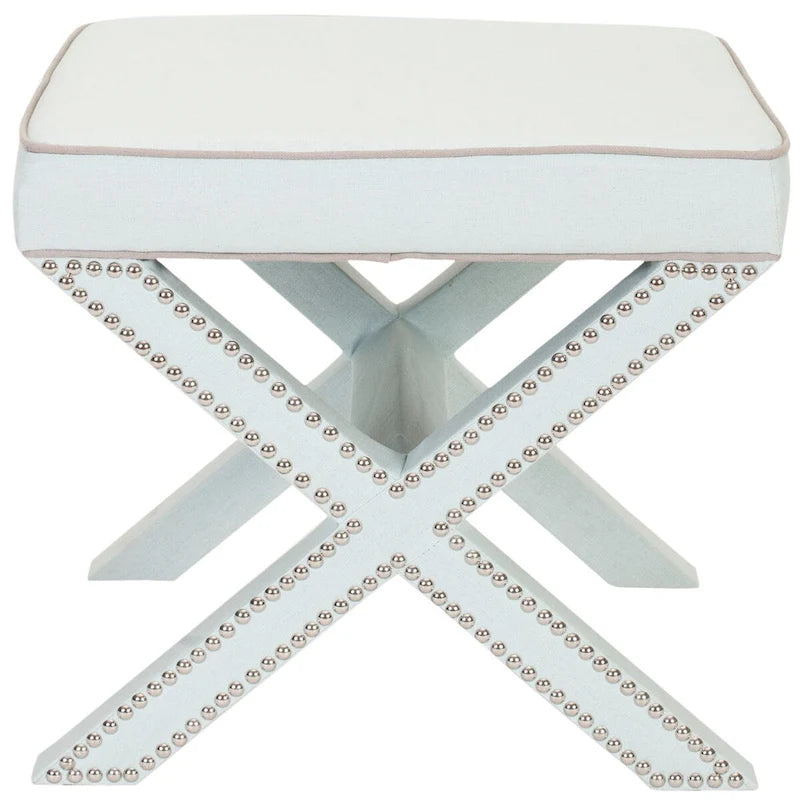SAFAVIEH Shavonne Ottoman banc en X