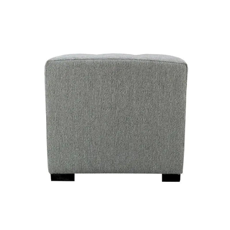 MJL Furniture Pouf carré capitonné 4 boutons Text2 Olivia