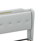 Lit rembourré moderne en cuir PU Uphou par Christopher Knight Home
