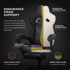 Chaise de jeu RESPAWN 110 Pro - Chaise de jeu avec repose-pieds, chaise de bureau ergonomique