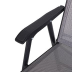 Lot de 4 chaises pliantes Outsunny au design simple et élégant, confortables pour la terrasse, le jardin et les voyages