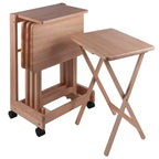 Ensemble de 5 tables d'appoint Brienda avec dessus rabattable - Winsome