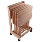 Ensemble de 5 tables d'appoint Brienda avec dessus rabattable - Winsome