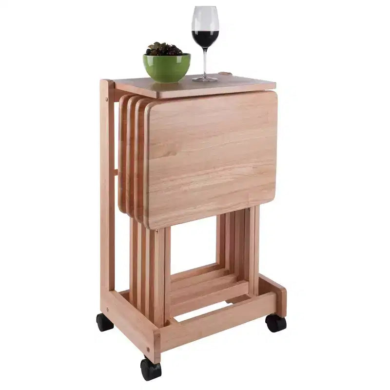 Ensemble de 5 tables d'appoint Brienda avec dessus rabattable - Winsome