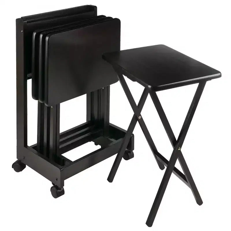 Ensemble de 5 tables d'appoint Brienda avec dessus rabattable - Winsome