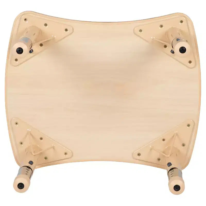 Flash Furniture 21,875 po (L) x 26,625 po (l) Table d'activités rectangulaire en plastique à hauteur réglable
