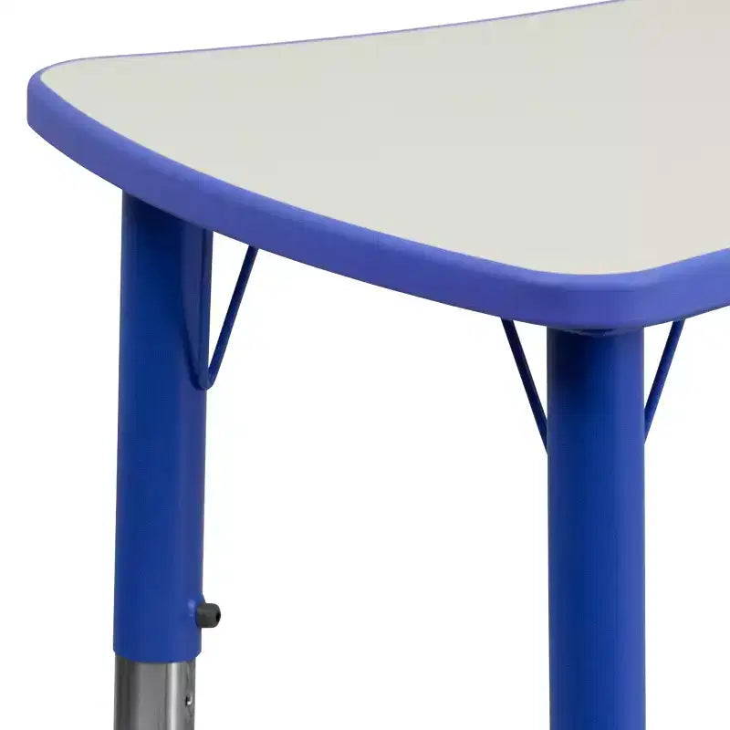 Flash Furniture 21,875 po (L) x 26,625 po (l) Table d'activités rectangulaire en plastique à hauteur réglable
