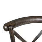 Chaise empilable en bois à dossier croisé Flash Furniture série HERCULES avec coussin