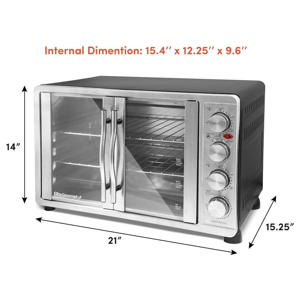 Four à double porte Elite Platinum avec rôtissoire et convection