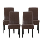Chaises de salle à manger tapissées à motifs Pertica (lot de 4) par Christopher Knight Home
