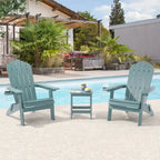 Bonosuki Lot de 2 chaises pliantes Adirondack pour patio et brasero