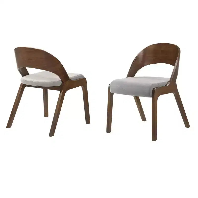 Ensemble de 2 chaises de salle à manger Polly Mid-Century rembourrées - Armen Living