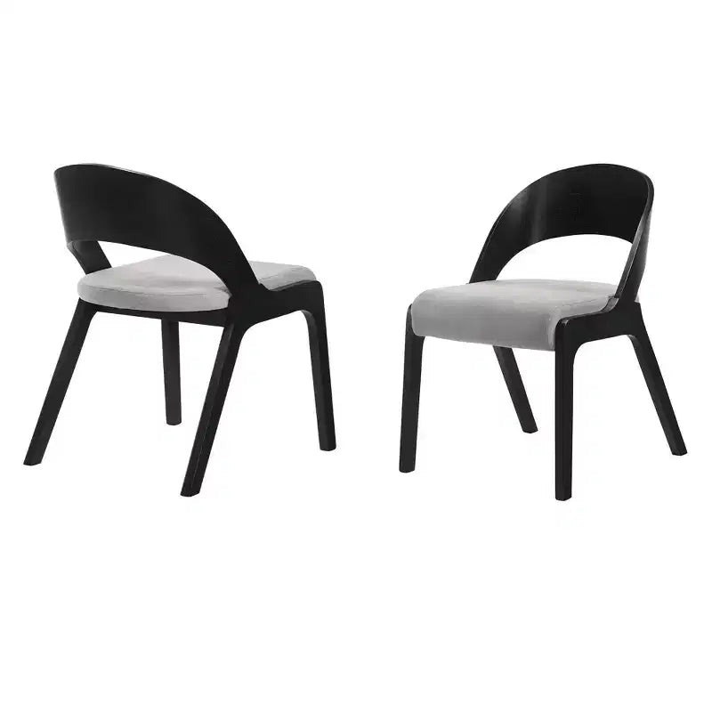 Ensemble de 2 chaises de salle à manger Polly Mid-Century rembourrées - Armen Living