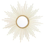 Nahla Sunburst Mirror - Gold Leaf - Safavieh