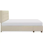 Lit de rangement Edmond avec tête de lit réglable en hauteur - ClickDecor