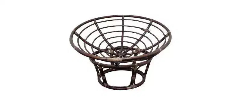 Fauteuil Papasan 42 po en rotin avec coussin en microsuède - International Caravan