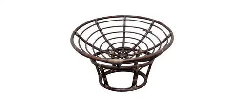 Fauteuil Papasan 42 po en rotin avec coussin en microsuède - International Caravan