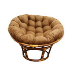 Fauteuil Papasan 42 po en rotin avec coussin en microsuède - International Caravan