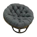 Fauteuil Papasan 42 po en rotin avec coussin en microsuède - International Caravan