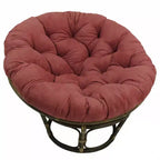 Fauteuil Papasan 42 po en rotin avec coussin en microsuède - International Caravan