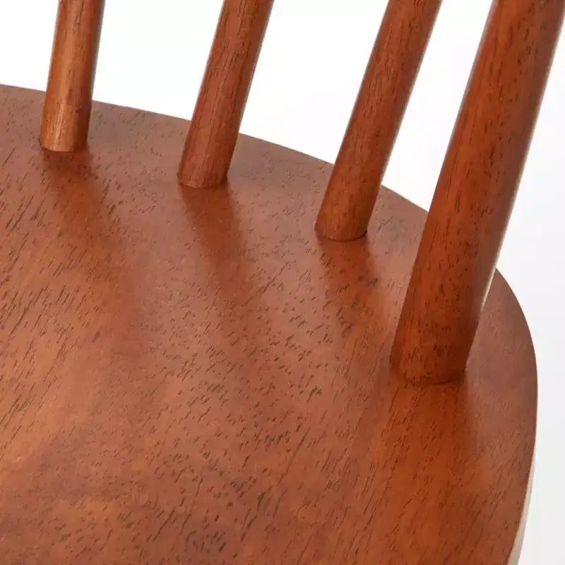 Lot de 2 chaises de salle à manger en bois massif à dossier incurvé Florence Buylateral