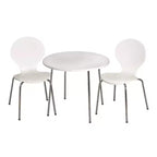 Ensemble table et 2 chaises pour enfants avec pieds chromés - Gift Mark
