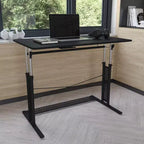 Flash Furniture Bureau de travail assis-debout réglable en hauteur (69,2-90,8 cm) pour domicile