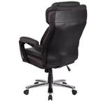 Fauteuil de bureau ergonomique pivotant en LeatherSoft, série HERCULES, de Flash Furniture, pour personnes de grande taille, capacité de 227 kg, avec appuie-tête réglable en hauteur