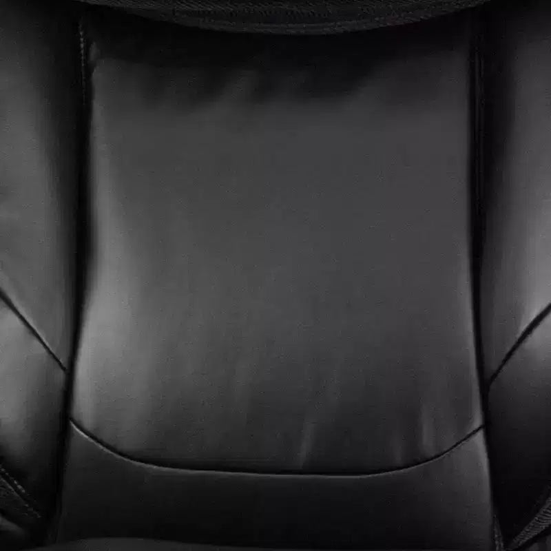 Fauteuil de bureau ergonomique pivotant en LeatherSoft, série HERCULES, de Flash Furniture, pour personnes de grande taille, capacité de 227 kg, avec appuie-tête réglable en hauteur