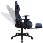 Chaise de jeu Flash Furniture X30 Chaise de bureau ergonomique de course avec dossier entièrement inclinable et repose-pieds coulissant en cuir souple rouge