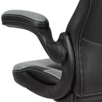 Fauteuil de bureau ergonomique pivotant réglable Flash Furniture X10 pour gamer avec accoudoirs relevables
