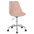 Flash Furniture Aurora Series Mid-Back Fabric Task Office Chair with Pneumatic Lift and Chrome Base