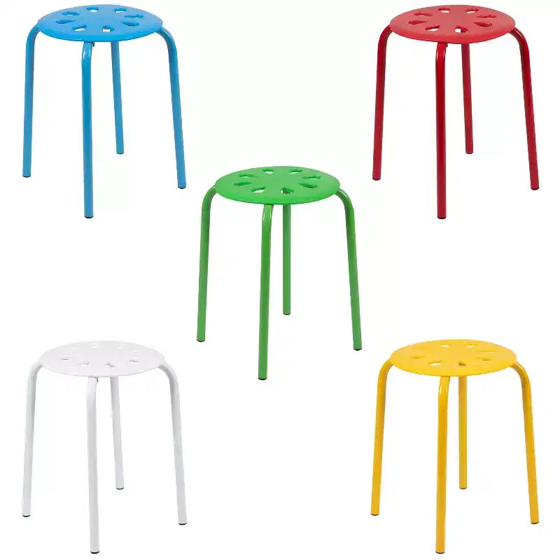 Tabourets empilables emboîtables en plastique Flash Furniture, 17,5 po de hauteur (paquet de 5)