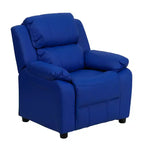 Fauteuil inclinable contemporain Flash Furniture de luxe rembourré pour enfants avec accoudoirs de rangement