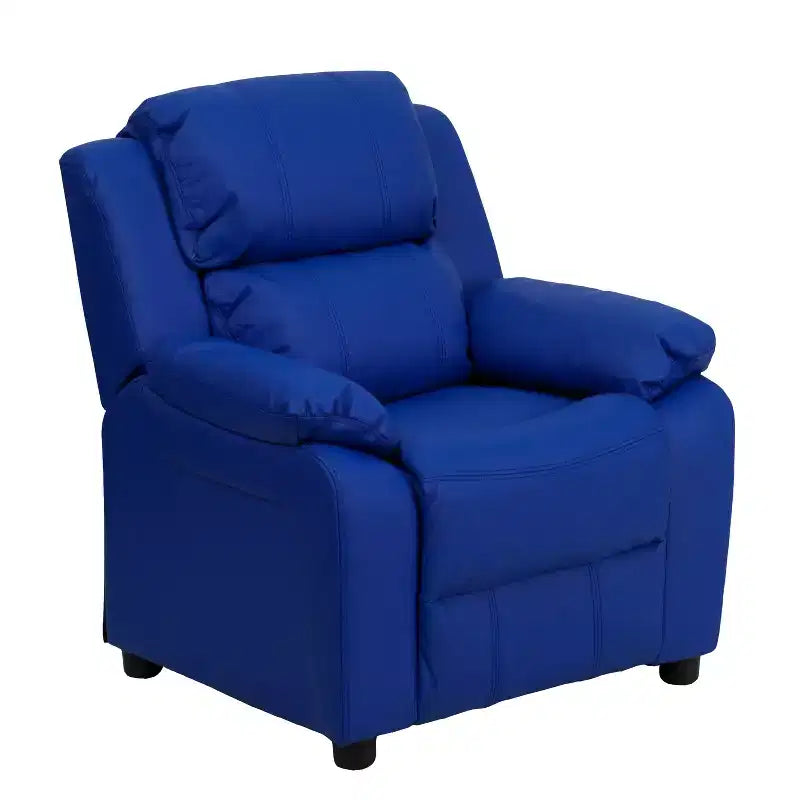 Fauteuil inclinable contemporain Flash Furniture de luxe rembourré pour enfants avec accoudoirs de rangement