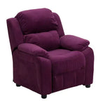 Fauteuil inclinable contemporain Flash Furniture de luxe rembourré pour enfants avec accoudoirs de rangement