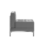 Chaise centrale contemporaine en similicuir Flash Furniture HERCULES Imagination Series