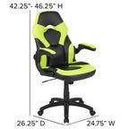 Ensemble bureau de jeu et chaise Emma et Oliver avec porte-gobelet, support pour casque et support pour écran