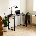 Emma et Oliver 40 Bureau d'ordinateur pliable rustique pour la maison - Bureau pour ordinateur portable